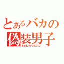 とあるバカの偽装男子（きのしたひでよし）