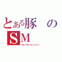 とある豚のＳＭ（次はどこを叩いてほしいんだい？）