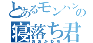 とあるモンハンの寝落ち君（おおかわち）