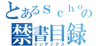 とあるｓｃｈｏｌの禁書目録（インデックス）