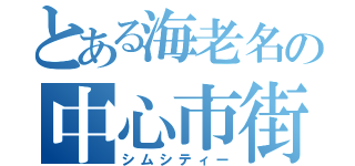 とある海老名の中心市街（シムシティー）