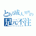 とある成人男性の足元不注意（う○こふんだ）