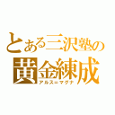 とある三沢塾の黄金練成（アルス＝マグナ）