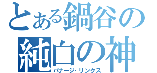 とある鍋谷の純白の神獣（バナージ・リンクス）