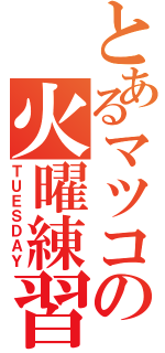 とあるマツコの火曜練習（ＴＵＥＳＤＡＹ）