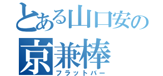 とある山口安の京兼棒（フラットバー）