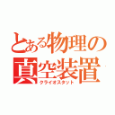 とある物理の真空装置（クライオスタット）