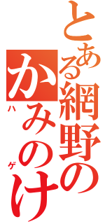 とある網野のかみのけ（ハゲ）