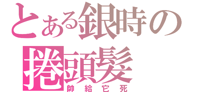 とある銀時の捲頭髮（帥給它死）