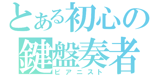 とある初心の鍵盤奏者（ピアニスト）