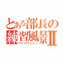 とある部長の練習風景Ⅱ（マジスマッシュ）