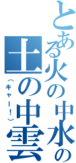 とある火の中水の中草の中森の中の土の中雲の中あのコのスカートの中（（キャー！））