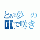 とある夢の中で咲き（誇れ）