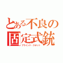 とある不良の固定式銃（ブラインド・スポット）