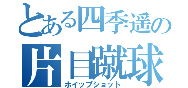 とある四季遥の片目蹴球（ホイップショット）