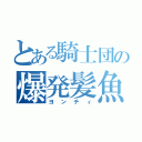 とある騎士団の爆発髪魚（ヨンチィ）