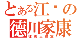 とある江戶の德川家康（征夷大將軍）