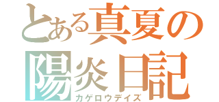 とある真夏の陽炎日記（カゲロウデイズ）