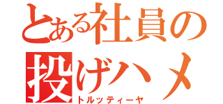 とある社員の投げハメ（トルッティーヤ）