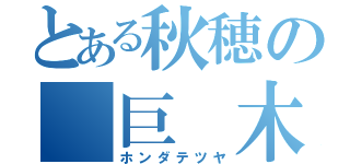 とある秋穂の 巨 木（ホンダテツヤ）