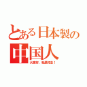 とある日本製の中国人（大家好、我是知念！）