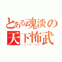 とある魂淡の天下怖武（ＬＯＶＥ ＭＥ）