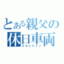 とある親父の休日車両（スカイライン）