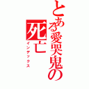 とある愛哭鬼の死亡（インデックス）