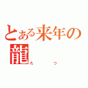 とある来年の龍（たつ）