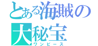 とある海賊の大秘宝（ワンピース）