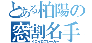 とある柏陽の窓割名手（イロイロブレーカー）