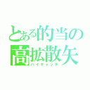 とある的当の高拡散矢（ハイキャッチ）