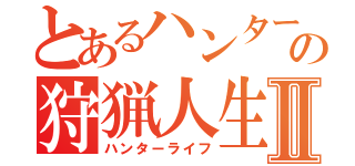 とあるハンターの狩猟人生Ⅱ（ハンターライフ）