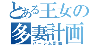 とある王女の多妻計画（ハーレム計画）