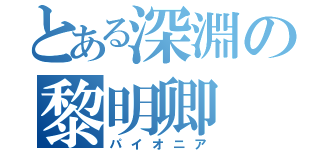 とある深淵の黎明卿（パイオニア）