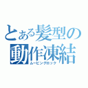 とある髪型の動作凍結（ムービングロック）