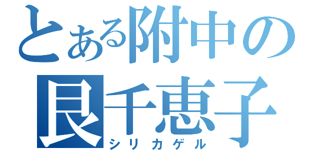 とある附中の艮千恵子（シリカゲル）