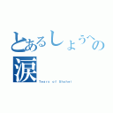 とあるしょうへいの涙（Ｔｅａｒｓ ｏｆ Ｓｈｏｈｅｉ）