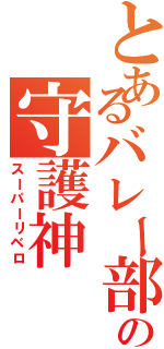 とあるバレー部の守護神（スーパーリベロ）