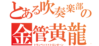 とある吹奏楽部の金管黄龍（トランペット×トロンボーン）