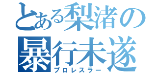 とある梨渚の暴行未遂（プロレスラー）