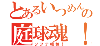 とあるいつめんの庭球魂！（ソフテ根性！）