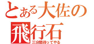 とある大佐の飛行石（三分間待ってやる）