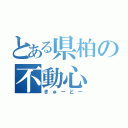 とある県柏の不動心（きゅーどー）