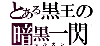 とある黒王の暗黒一閃（モルガン）