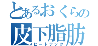 とあるおくらの皮下脂肪（ヒートテック）