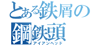 とある鉄屑の鋼鉄頭（アイアンヘッド）