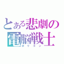 とある悲劇の電脳戦士（ポリゴン）