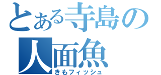 とある寺島の人面魚（きもフィッシュ）