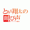 とある翔太の叫び声（アァァァ事件）